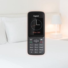 Gigaset SL800H PRO Extra Cordless Handset - No Caller ID - Sleek Black Gray Design - Upgrade Your Communication with Style!